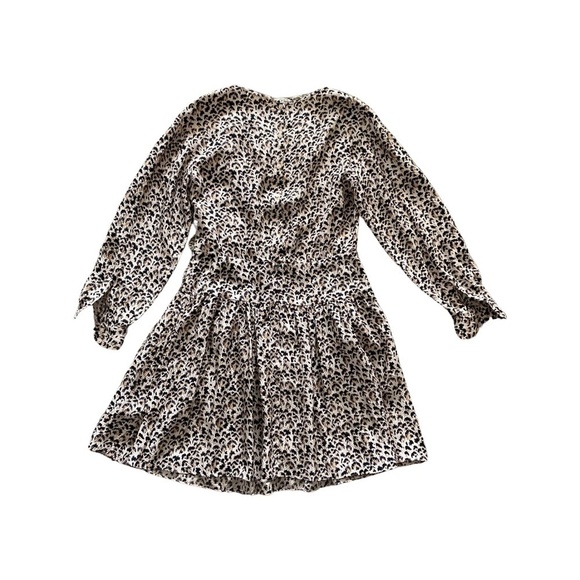 Rebecca Taylor Leopard Print Tedo Silk Dress Size - Picture 3 of 10